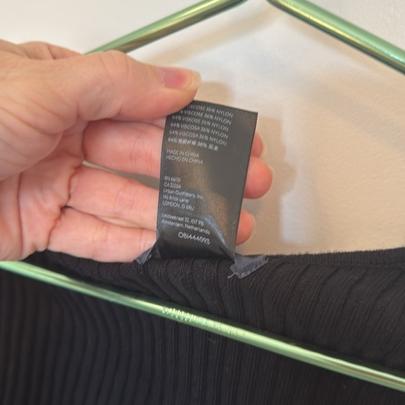 MAEVE ANTHROPOLOGIE BLACK RIBBED SWEATER SHRUG MEDIUM - Picture 7 of 8